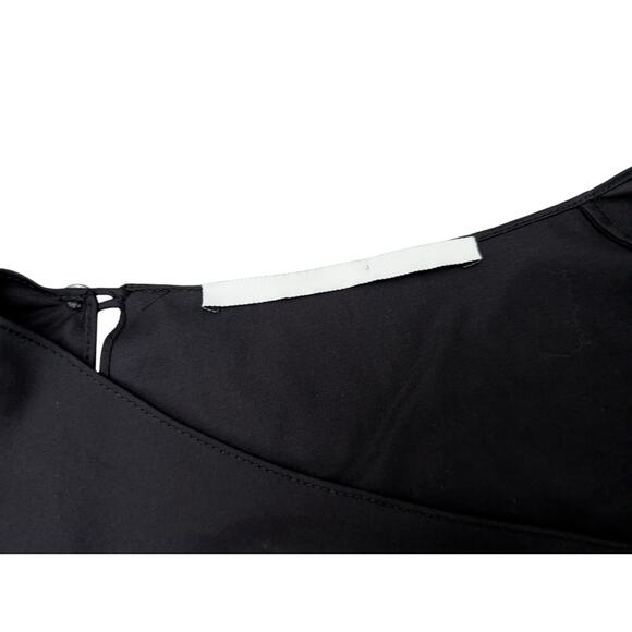 NWT Rosetta Getty Black Asymmetric Poplin Shirt - Picture 10 of 16